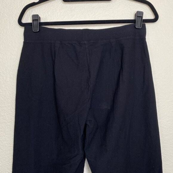 Eileen Fisher Black Regular Knit Ankle Lagenlook Pull On Pants Small - Picture 5 of 7